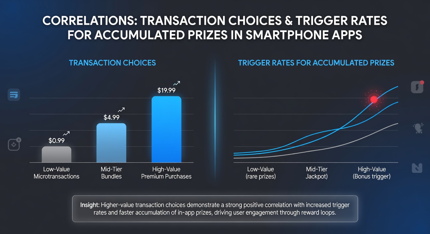 Analytics dashboard showing correlation graphs between payment methods and prize trigger rates in mobile gaming apps