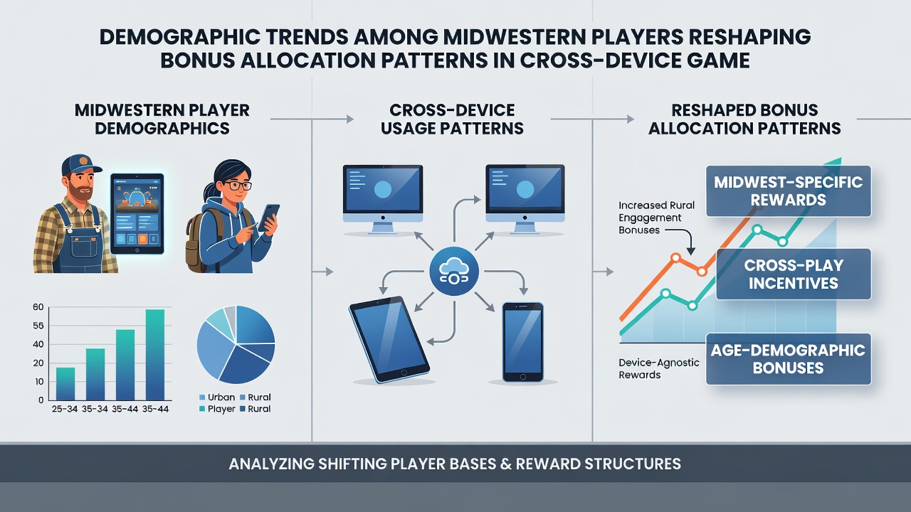 Analytics dashboard showing demographic data and bonus allocation trends for hybrid draw-and-reel games