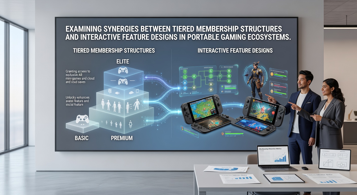 Mobile gaming interface showing tiered membership levels with interactive challenges and reward progressions on a portable device