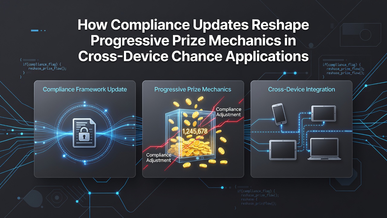 Compliance dashboard displaying segmented progressive prize pools and device verification logs