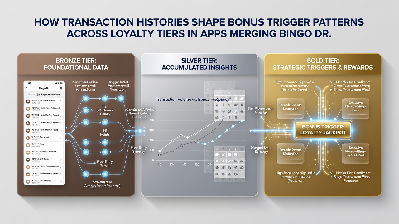 Analytics dashboard displaying transaction history correlations with bonus activation rates across loyalty tiers