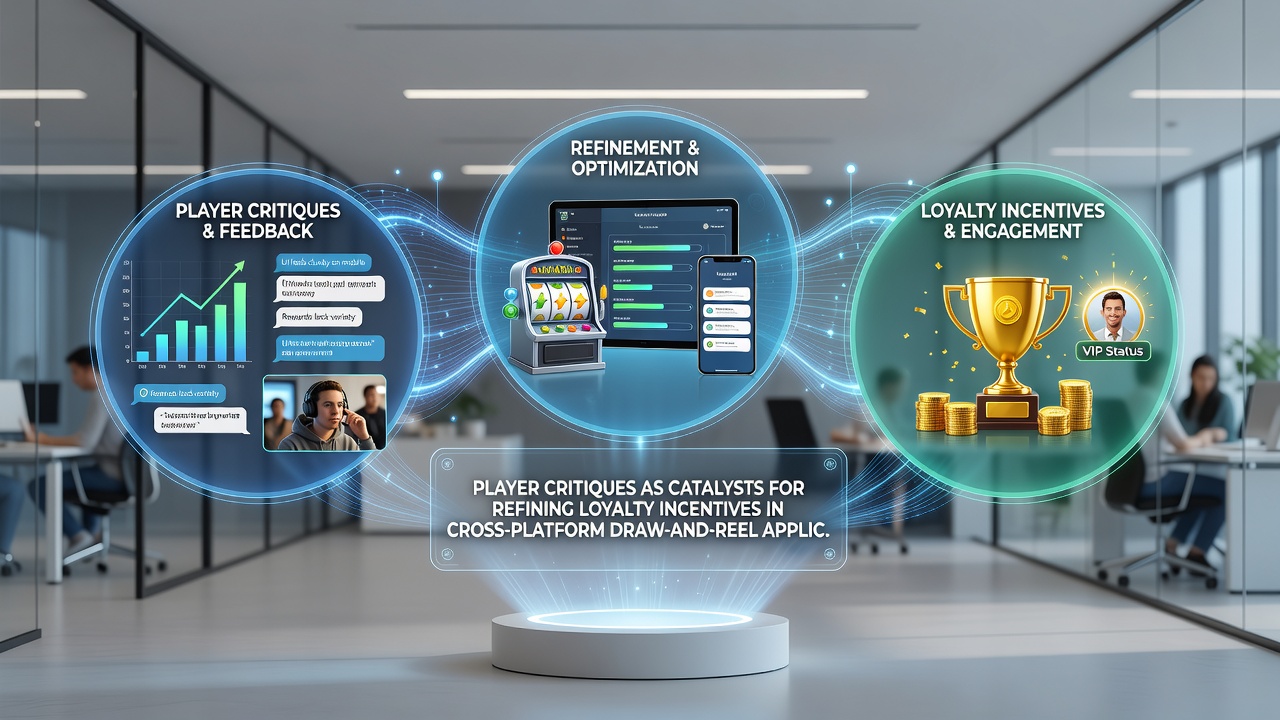 Analytics dashboard displaying player feedback trends and loyalty incentive adjustments